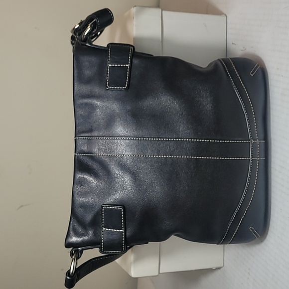 Coach Soho black leather shoulder bag G05D-1453 size 9.5×9.5 - Picture 2 of 7